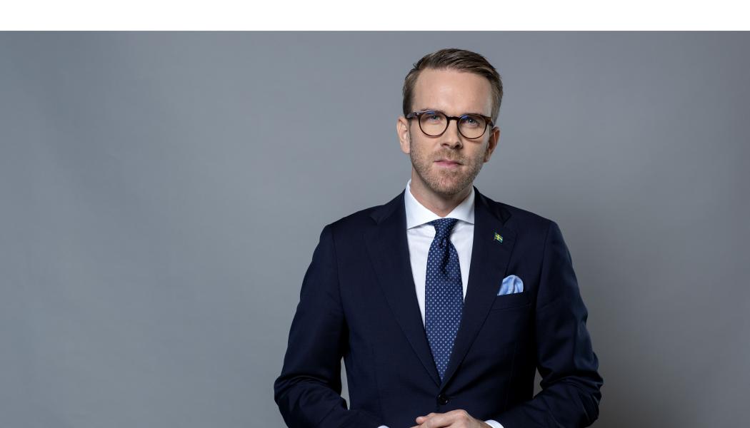 – Sverige och svenska aktörer fortsätter att aktivt delta med relevanta transportinfrastrukturprojekt som kan få medfinansiering från EU, säger infrastruktur- och bostadsminister Andreas Carlson. Foto: Kristian Pohl/Regeringskansliet