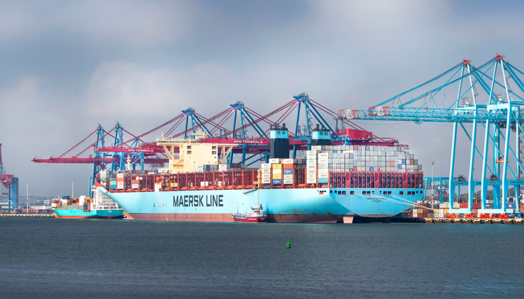 APM Terminals är den enda containerterminalen i Sverige som har kapacitet att hantera oceangående direktfartyg. Foto: APM Terminals  