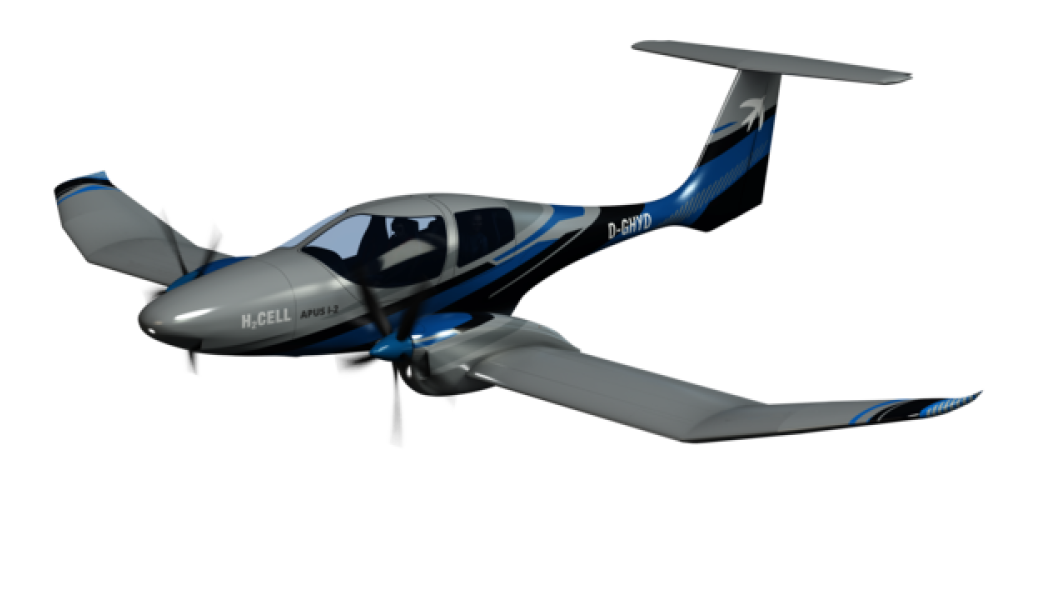 Vätgasdrivna elektriska kryssningsflygplan med fyra säten och två elmotorer. Foto: Wikimedia Commons