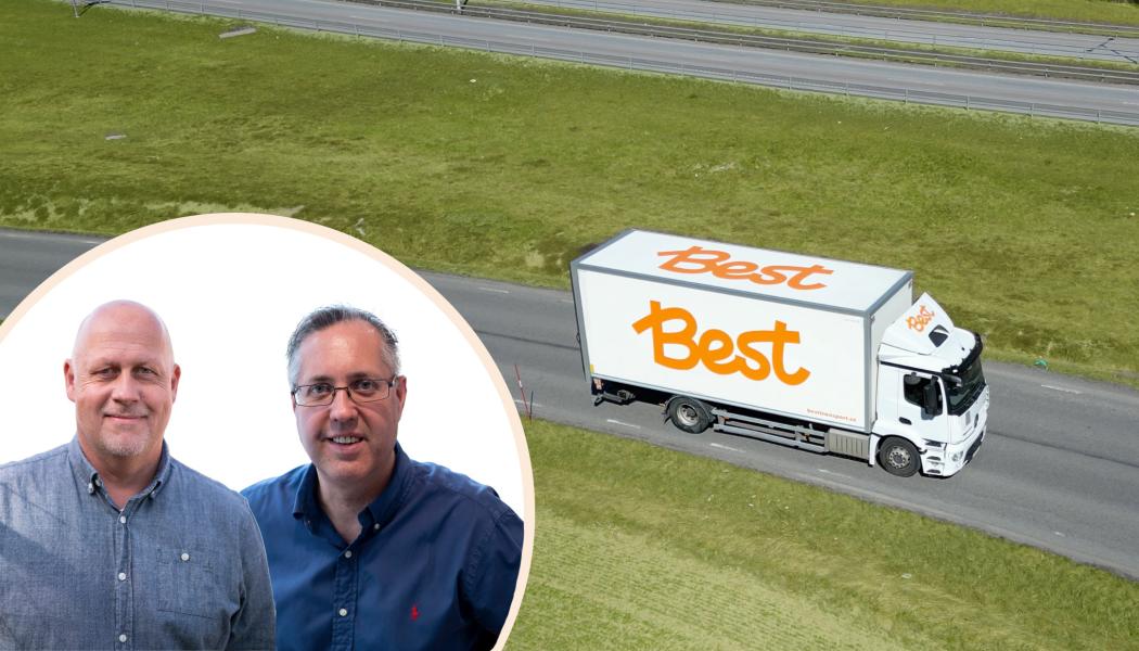 Niklas Falk och Fredrik Löwendahl. Foto: Best Transport