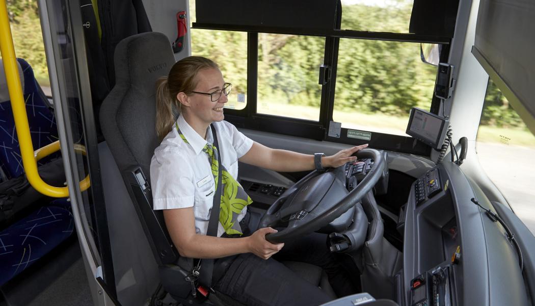 Bussförare i Skövde. Foto: Thomas Harrysson