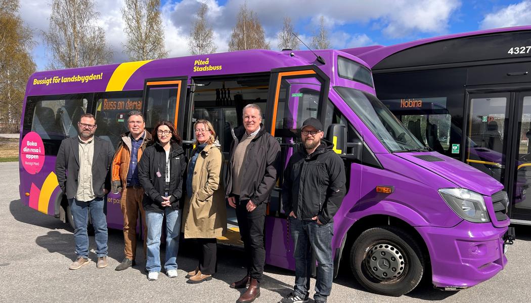 Ålands infrastruktur- och miljöminister besökte Piteå Foto: Piteå Kommun