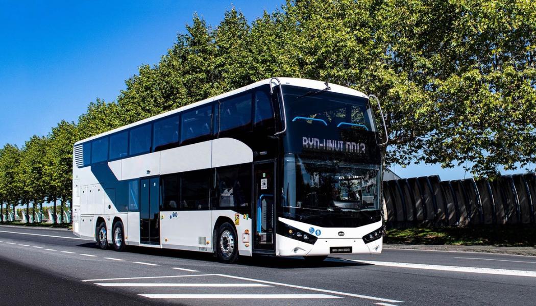 BYD:s senaste skapelse: Eldriven dubbeldäckare. Foto: BYD