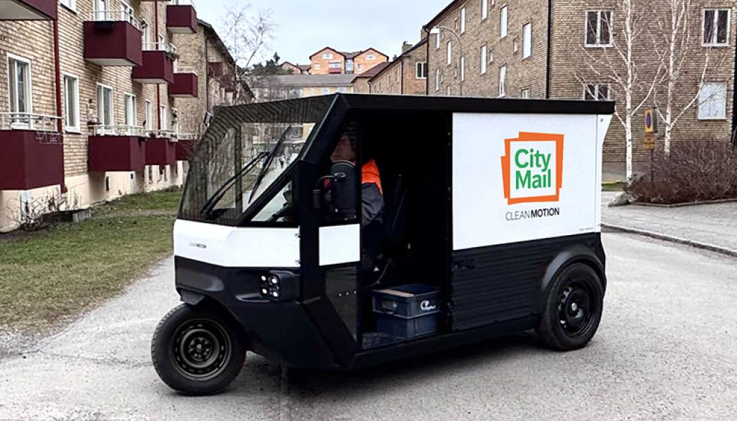 Det elektriska leveransfordonet EVIG. Foto: CityMail