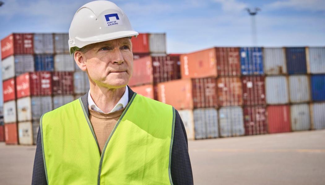 Kristian Thulesen Dahl, administrerende direktør i Port of Aalborg, blickar framåt med tillförsikt. Foto: The Port of Aalborg