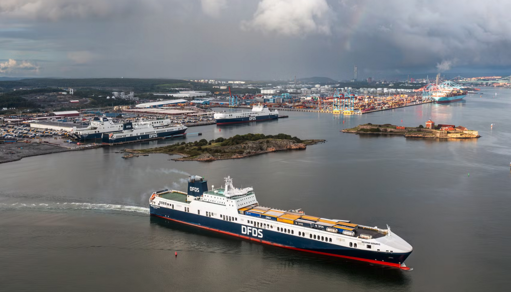 DFDS-fartyg i Göteborgs Hamn. Foto: Göteborgs Hamn