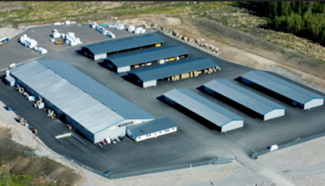 Logistik 27:s 16 000 kvadratmeter stora centrallager i Tranemo. Foto Tranemo Utveckling