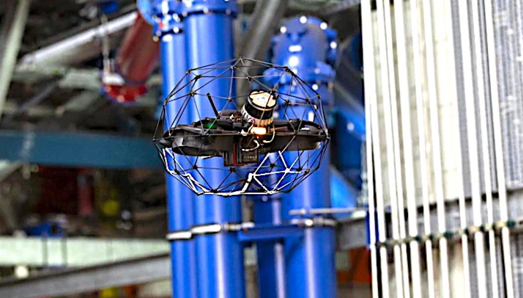 Drönare har för första gången inspekterat JET i Storbritannien och kan på sikt minska kostnader och risker i fusion. Foto: RAICo