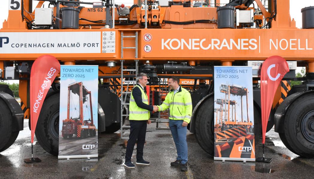 Mikael Johansson, Konecranes, Povl Dolleris Røjkjær Ungar, CMP. Foto: CMP. 

