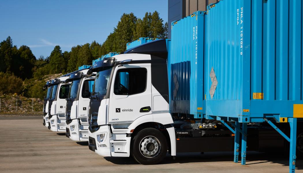 I september 2025 genomförde bolagen världens första förarlösa, eldrivna och autonoma gränsöverskridande leverans utan förare ombord. Foto: Einride