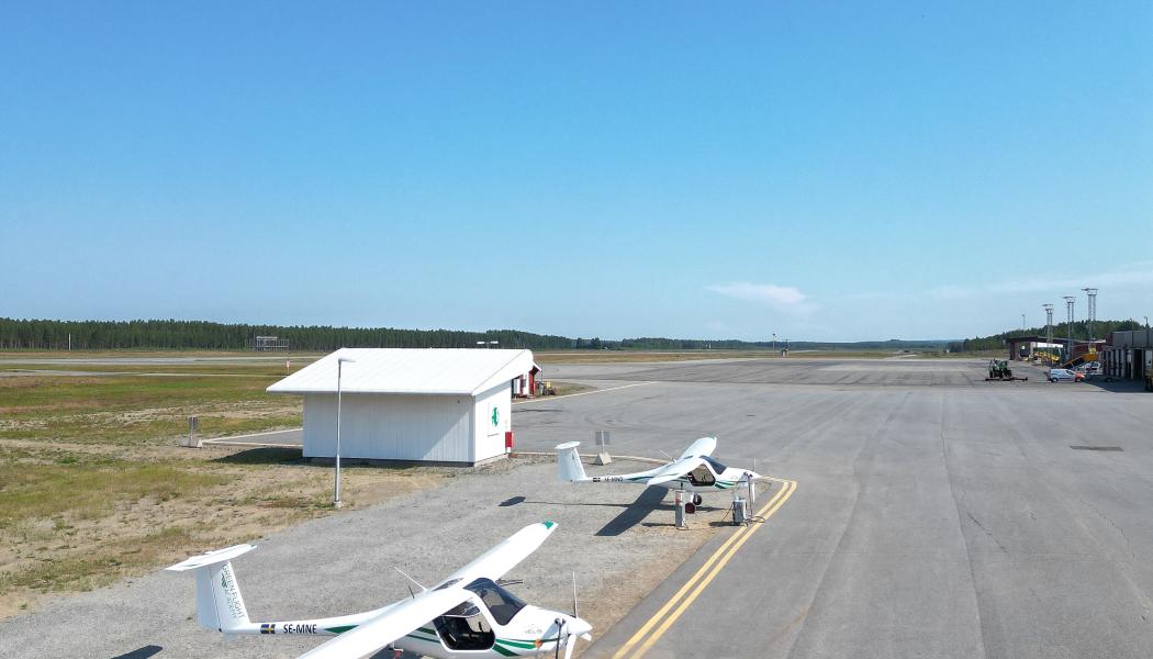Elflygplan. Foto: Skellefteå Airport