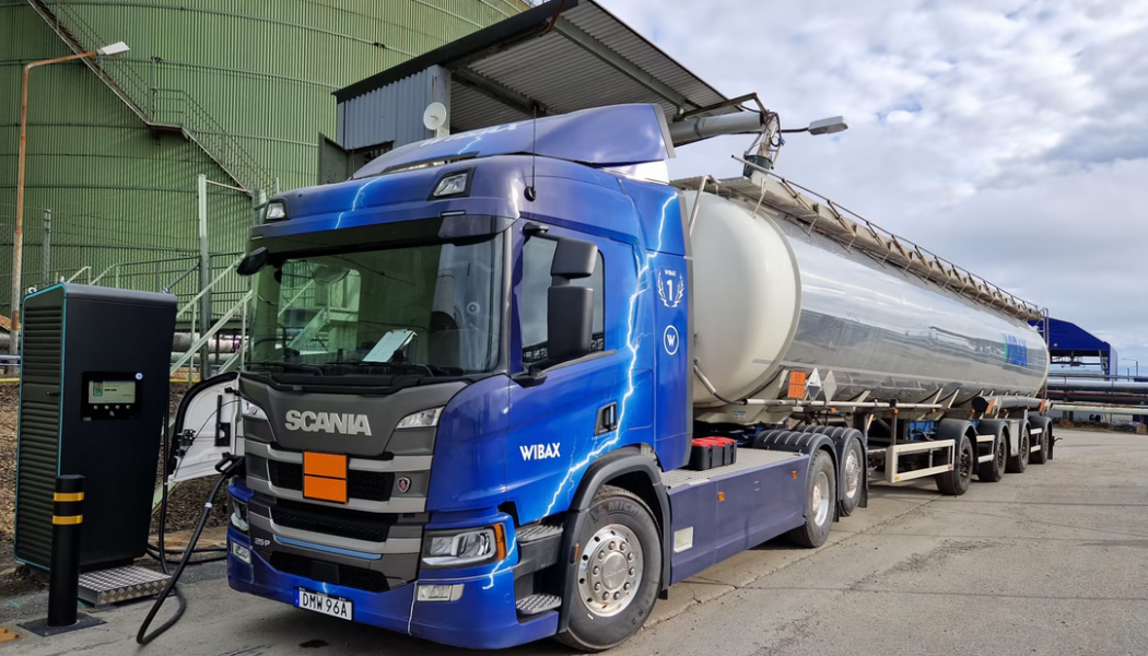 Wibax el-lastbilkan lasta 64 ton. Foto: Wibax