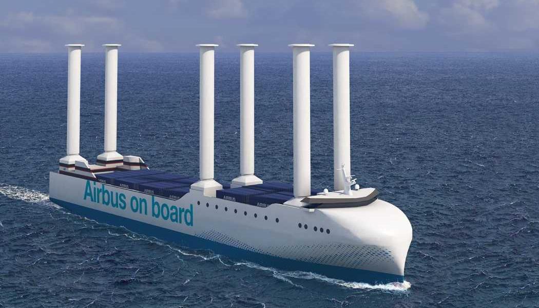 I framtiden vill Airbus använda fartyg från rederiet Louis Dreyfus Armateurs, som drivs med vindkraft. Bild: Airbus