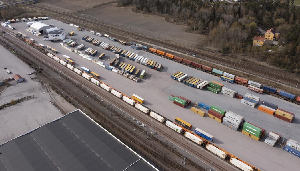 Eskilstuna Kombiterminal. Foto: Eskilstuna Logistik