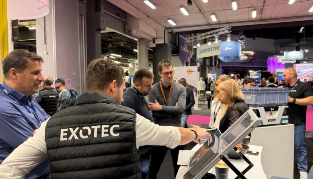 På Logistik & Transport-mässan visade företaget upp sina Skypod-robotar Foto: Exotic