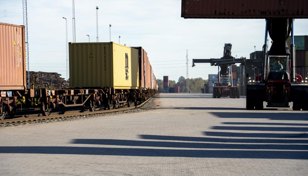 Godsmängderna på pendeln ökade markant under förra året. 2024 transporterades över 57 000 containrar (TEU) på pendeln. Foto: Göteborgs Hamn