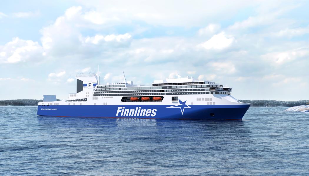 Grimaldi Group, där Finnlines ingår, beställer nio nya metanolfartyg för 1,3 miljarder. Foto: Finnlines