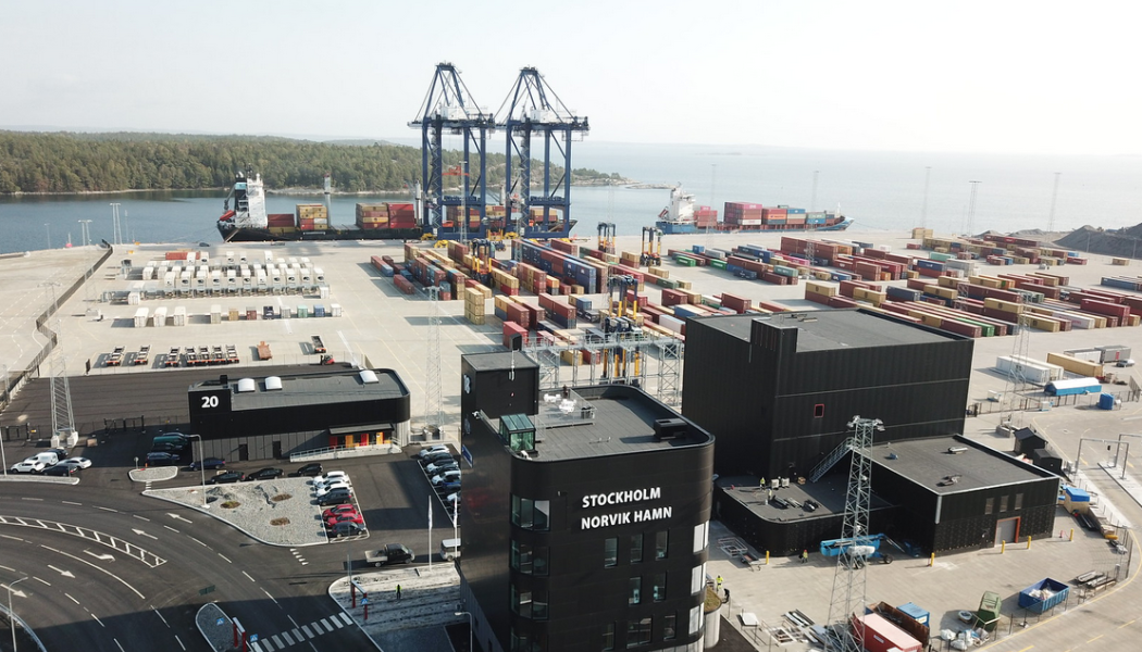 Logistikföretaget Euroglobe arrenderar 6 500 kvadratmeter mark i Stockholm Norvik Hamn. Stockholms Hamnar/Per-Erik Adamsson