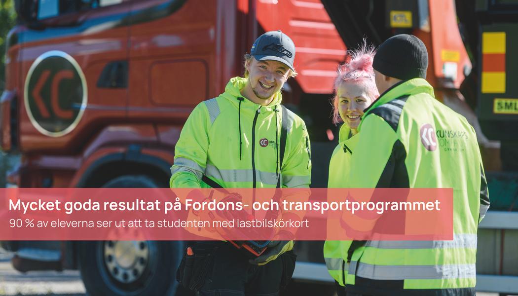 90 procent av eleverna ser ut att klara körkort för lastbil ...