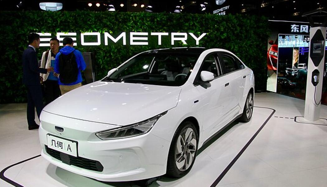 Den kinesiska elbilen Geometry A från det kinesiska företaget Geely. Foto: Wikimedia Commons