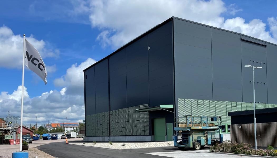 Logistikcentret i Halmstad. Foto: Corem