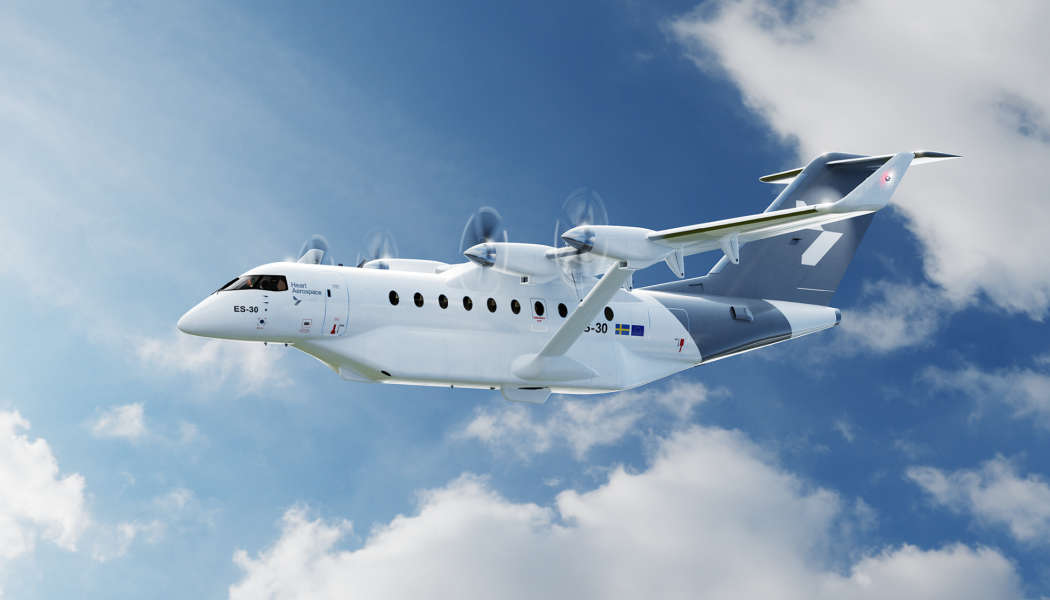 Projektet ”Electric Aviation and the effects of the Nordic Regions” ska utforska de möjliga effekterna av elektrisk luftfart för nordisk regional utveckling.
Illustration: Heart Aerospace


