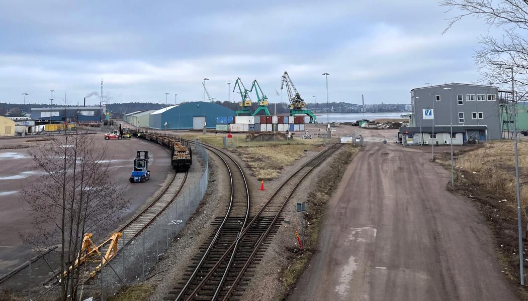 Del av industrispåret i Kristinehamn. Foto: Kristinehamns kommun