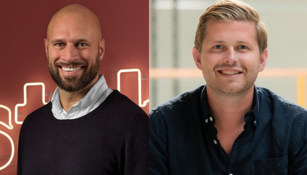 Fredrik Hamilton, vd på Instabee samt Instabox grundare och Instabees nya styrelseordförande, Alexis Priftis. Foto: Instabox 