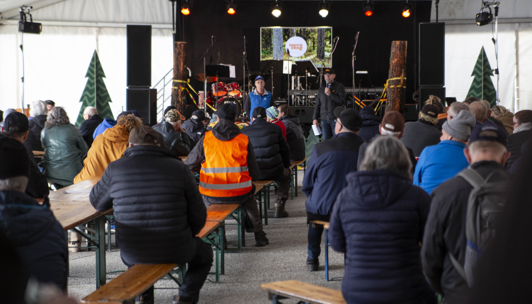 Invigning av virkesterminalen i Östavall. Foto: Norra skog