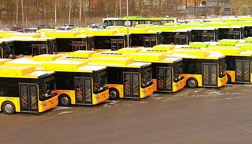Elektriskt drivna bussar i Köpenhamn. Foto: Keolis