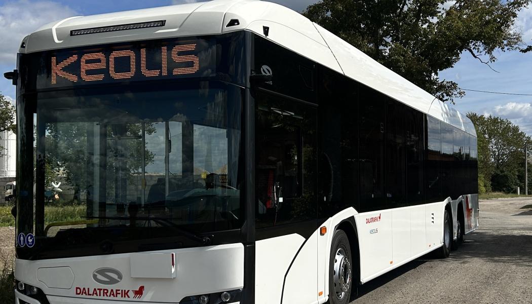 Avtalet innebär en fortsatt elektrifiering av kollektivtrafiken i Falun och Borlänge. Foto: Keolis