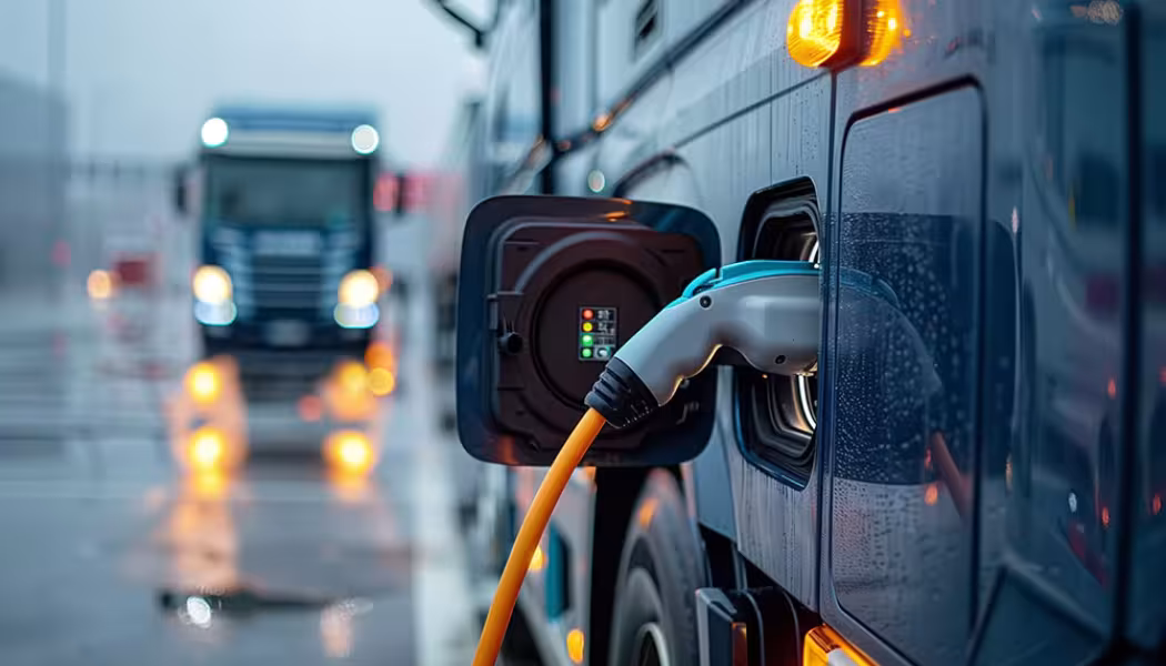 Nollutsläppszoner innebär att lastbilar inom ett visst område måste vara utsläppsfria eller i vissa fall drivas med biogas. Foto: ivl