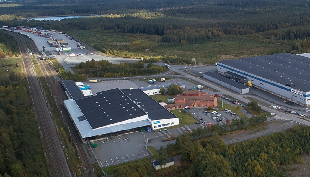 Trafikverkets nya centrallager kommer att uppföras öster om Nässjö kombiterminal. Bild: Nässjö Näringsliv