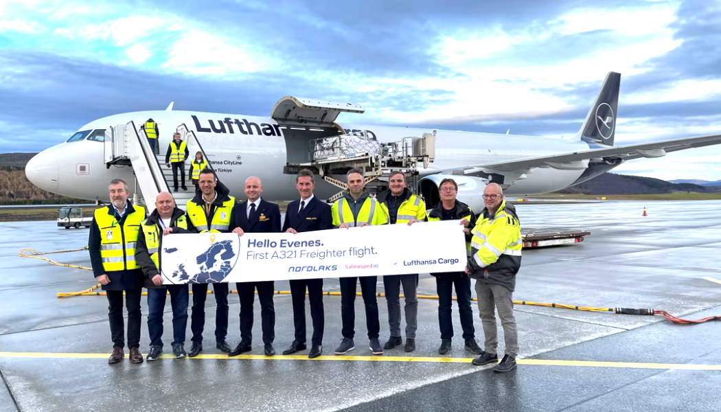 Lufthansa Cargos nya förbindelse transportera färskvaror från Norge direkt till Frankfurt. Foto: Lufthansa Cargo 