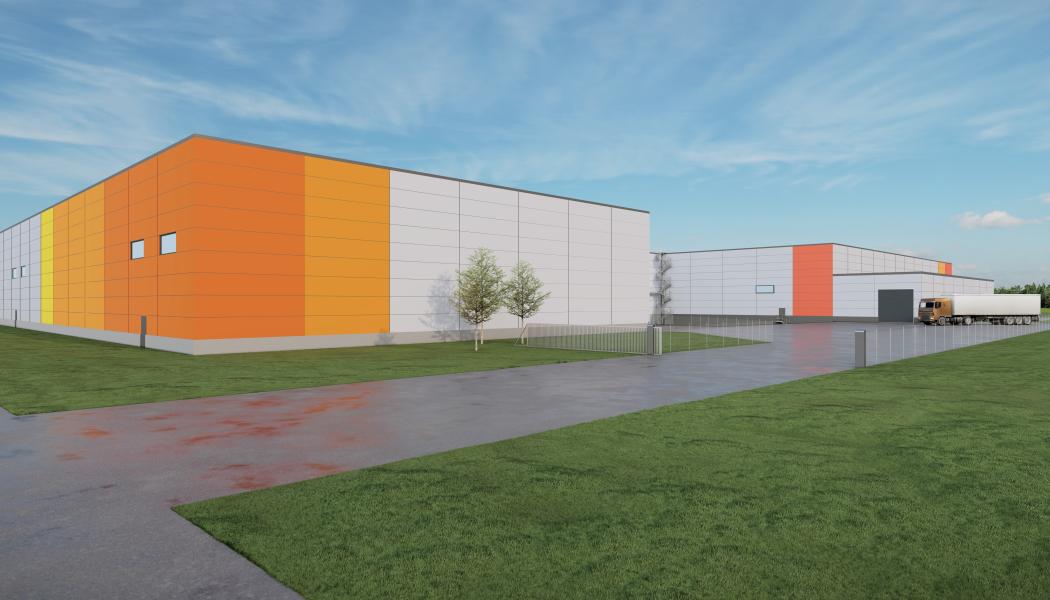 DS Smith tillbyggnad. Bild: Nivika