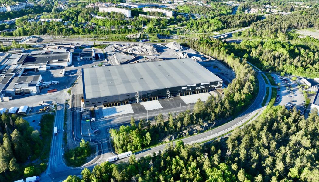 Den nya fastigheten i Kallhäll.  Foto: Logicenters