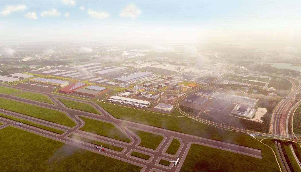 Idag finns det närmare 280 000 m² logistik-, lager- och grossistytor i Gardermoen Business
Park – och ytterligare 100 000 m² är under utveckling. Bild: Logicetners
