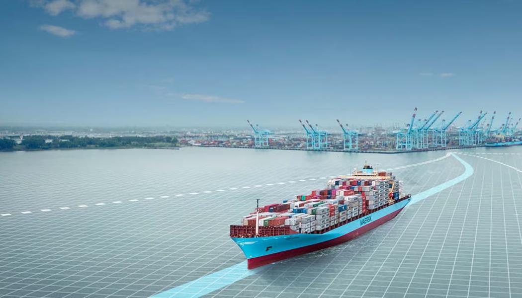 Mærsk har dock inte försökt expandera sin marknadsandel. Antalet transporterade containrar ökade bara marginellt – upp 0,1 procent till totalt 2,9 miljoner under kvartalet. Den globala flottkapaciteten steg däremot betydligt, vilket skapar ökad konkurrens om lasten. Visualiseringsbild: Maersk