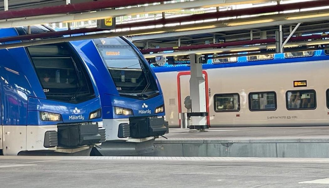 Mälartåg på Stockholms Central. Foto: Stina Wickenbrerg