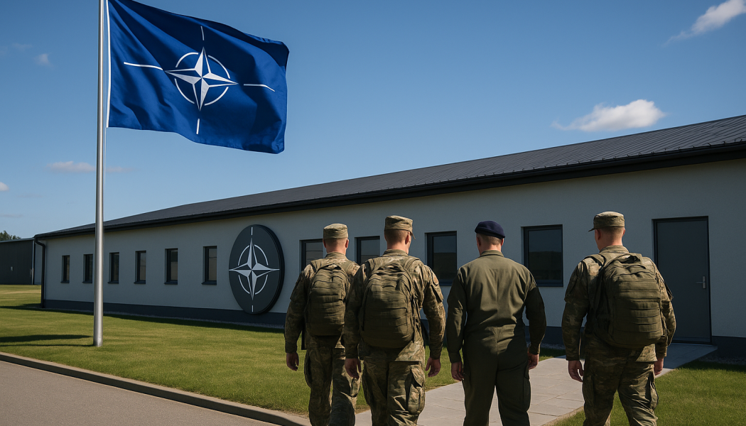 Staben blir en del av Natos kommandostruktur och bemannas centralt av NATO. Illustration: AI-genererad bild. Ej ett fotografi. Upphovsrätt © Conventus– AI-genererat innehåll. Inget av materialet får reproduceras eller användas i andra sammanhang utan skriftligt medgivande.