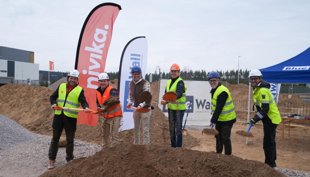 I bild från vänster: Thomas Hässledal, Preem AB, Sverker Källgården, Nivika Fastigheter, Daniel Stålhammar, Skum Biltvätt, Lars-Åke Nejdorff, Besikta Bilprovning, Sven Rydell, Näringslivschef, Jönköpings Kommun, Simon Danell, Blue Wall Construction AB Foto: Nivika