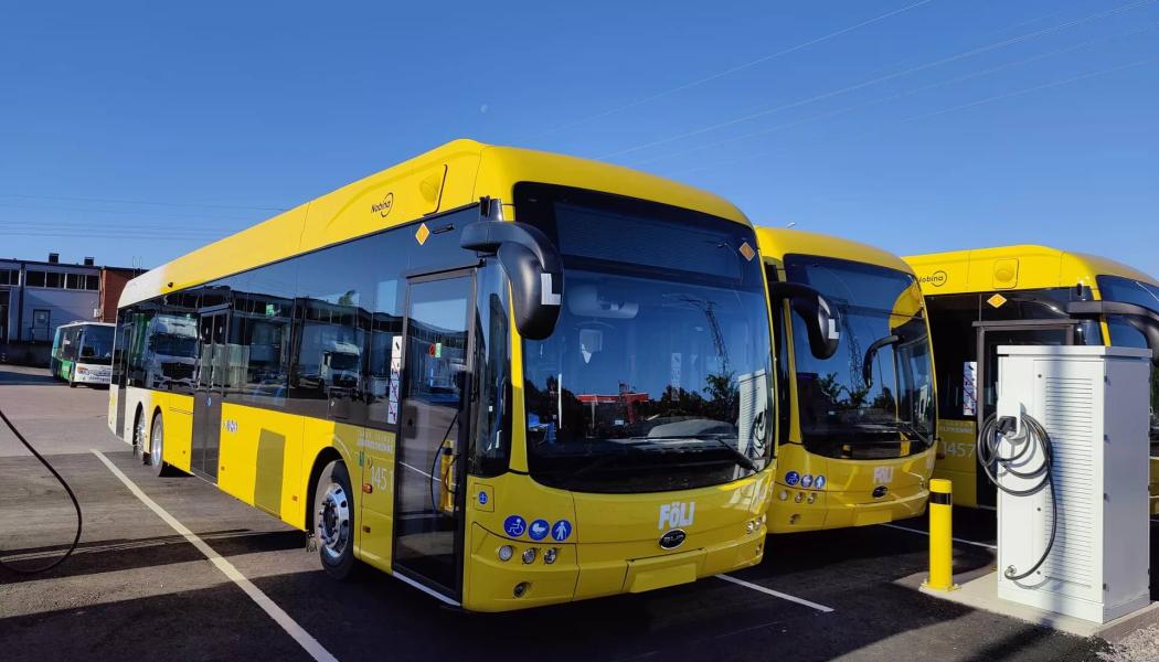 Nobinas bussar i Åbo-området i Finland. Foto: Nobina Finland
