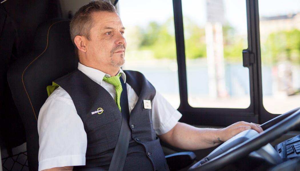 Elbussar och försenade fordonsleveranser för trafikutövaren Nobina. Foto: Nobina