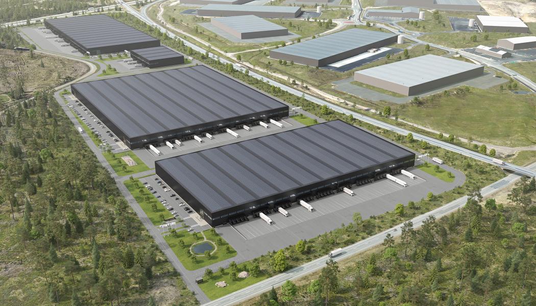 Ambitionen är att påbörja byggproduktion under första halvåret 2024. Foto: Nordsten Development