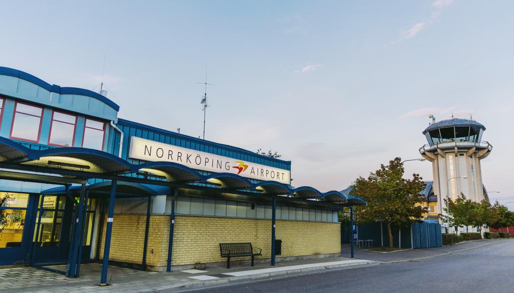 Norrköpings Airport ställer lokaler och testområdet till Skygaards förfogande i och med etableringen på flygplatsen. Foto: Norrköping Airport