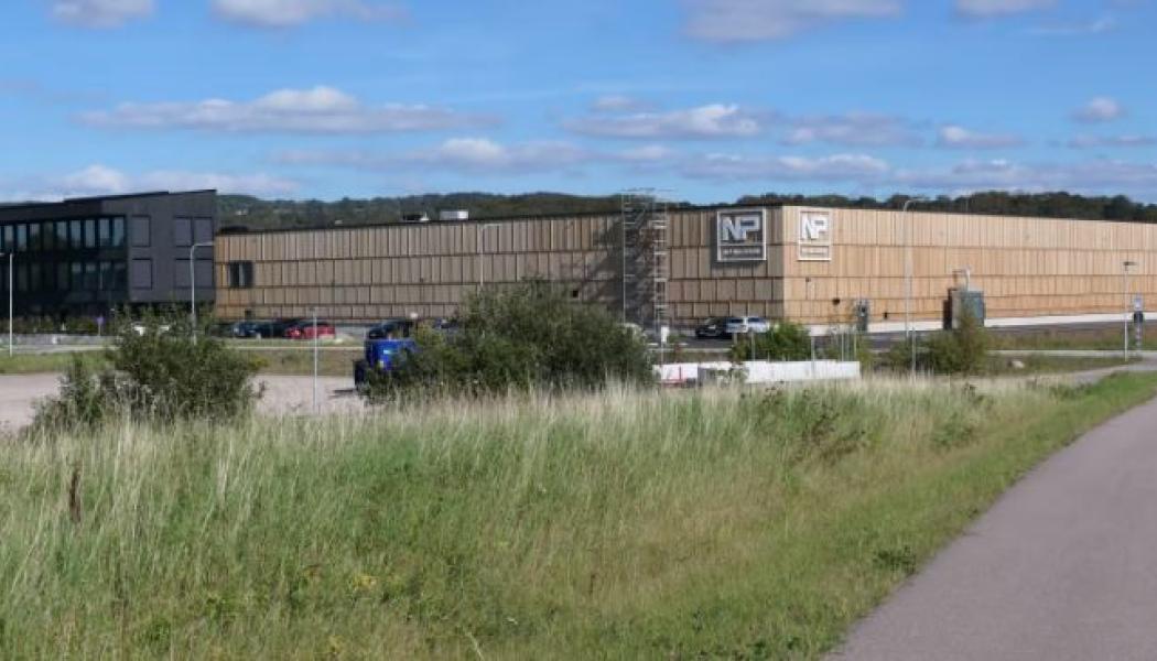 NP Nilssons nya huvudkontor och logistikcenter i Förslöv. Foto: NP Nilsson
