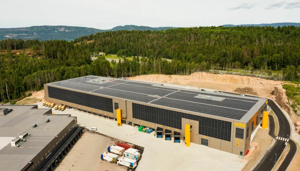 Oda-lagret är en av Norges mest moderna och effektiva logistikfastigheter. Foto: Nrep Logicenters