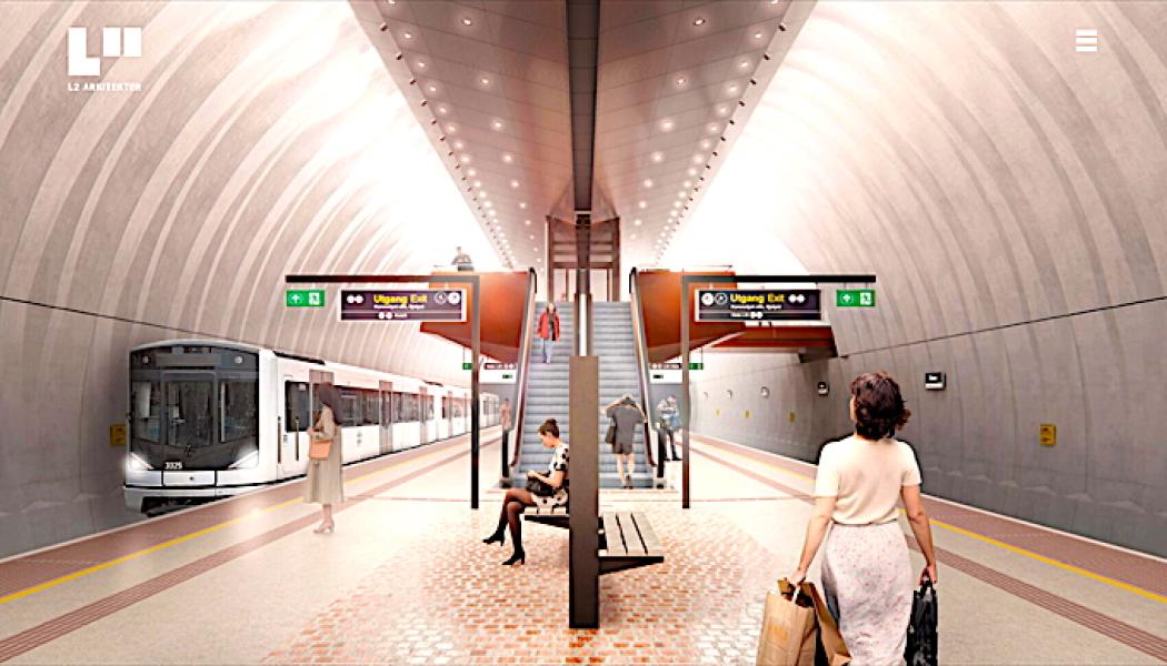 Bravida Norge har fått uppdraget att installera all el vid Skøyens nya tunnelbanestation. Bild: Bravida Holding