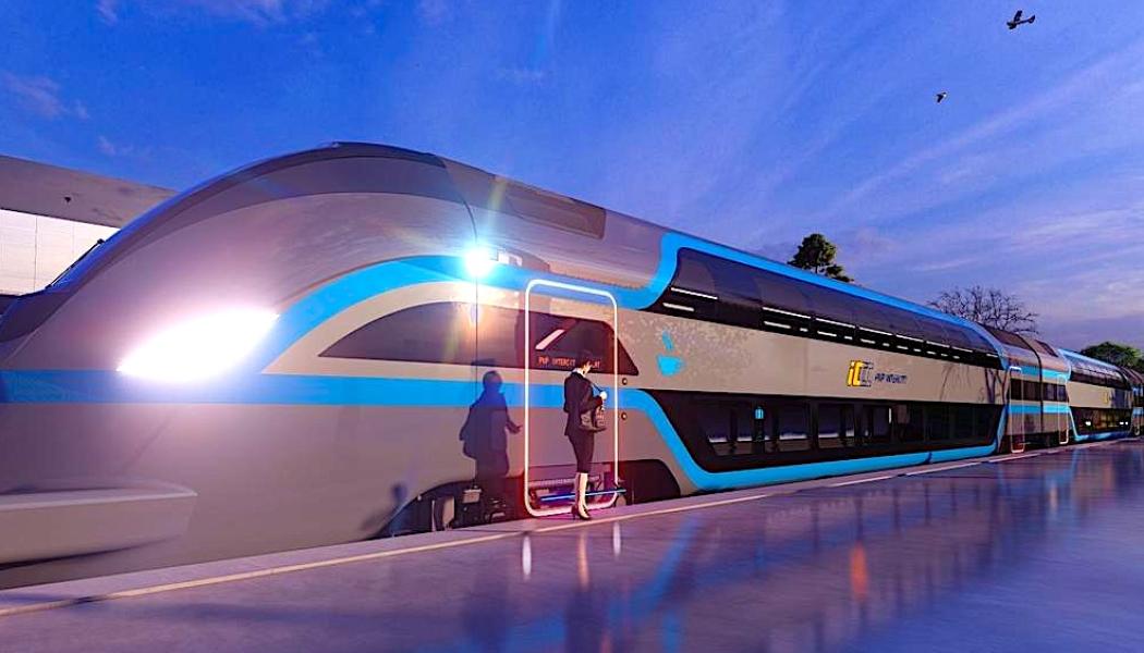 PKP Intercity planerar att använda de nya tvåvåningstågen för den nationella ekonomitrafiken på populära rutter, inklusive sträckorna Warszawa–Gdańsk, Łódź, Olsztyn, Wrocław, Kraków, Białystok och Terespol. Foto: PKP-Intercity