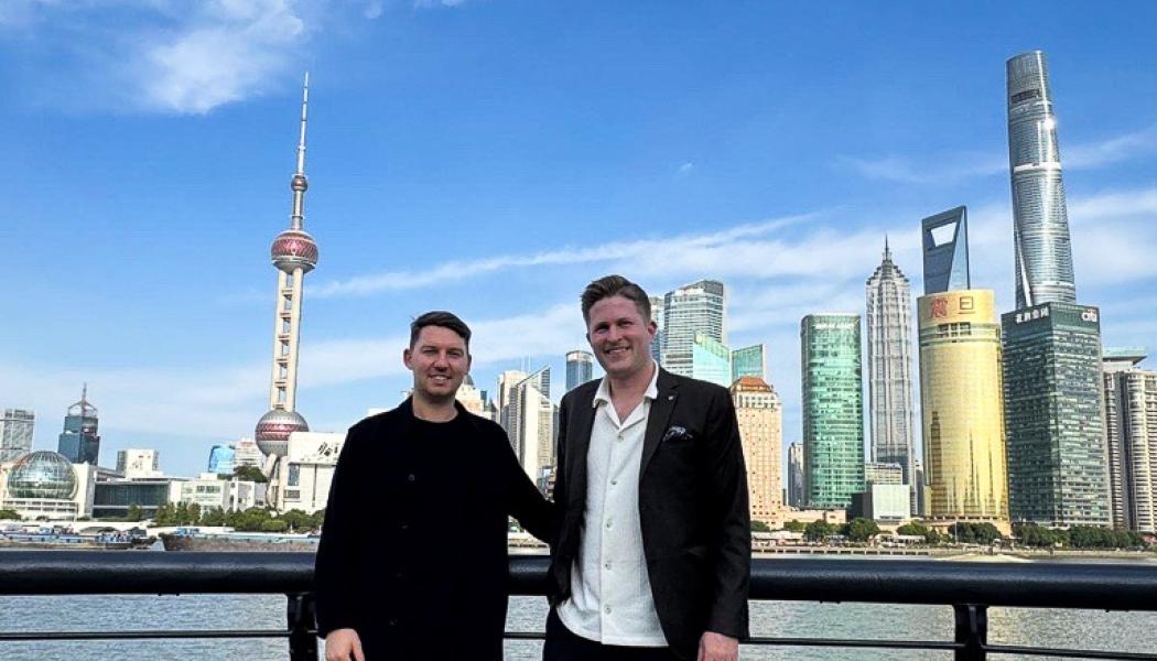 Tim Jurischka, CEO Greencarrier Consolidators och Nicolas Myrén, Managing Director Greencarrier Consolidators Sweden. Foto: press 